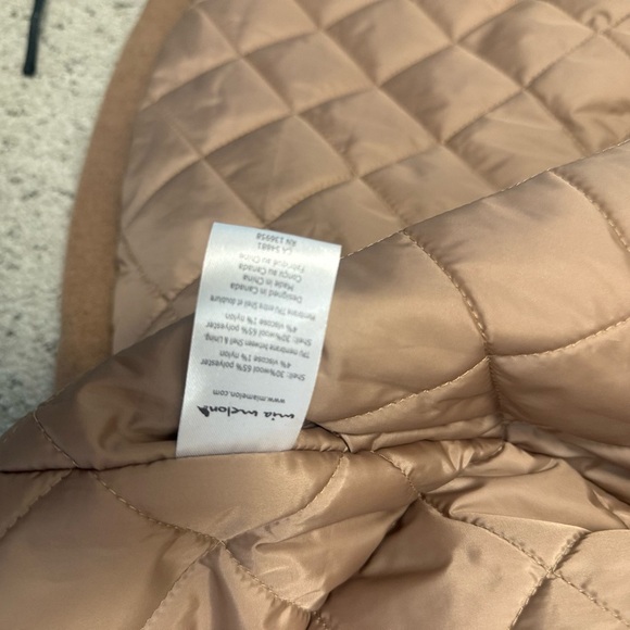 Mia Melon NWOT wool blend classic hooded Tan Utility Jacket / winter jacket - Picture 13 of 15